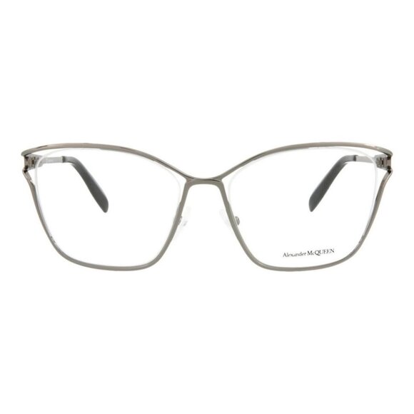 Alexander McQueen Womens Cat Eye Ruthenium Ruthenium Transparent Fashion - Picture 1 of 4